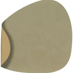 Curve L Reversible Table Mat 37x44 cm, Petrol/Midnight Blue