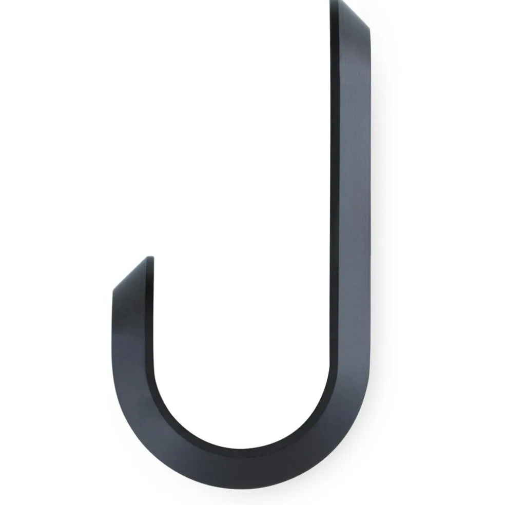 Curve Mini Hooks 2-pack, Matte Black