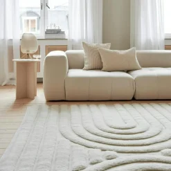 Curve Rug 250x350 cm, Natural Beige