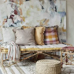 Cushion Cover Recycled Cotton 60x60 cm, Pink