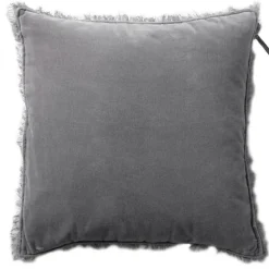 Cushion Cover Velvet / Linen 50x50 cm, Stone Greige