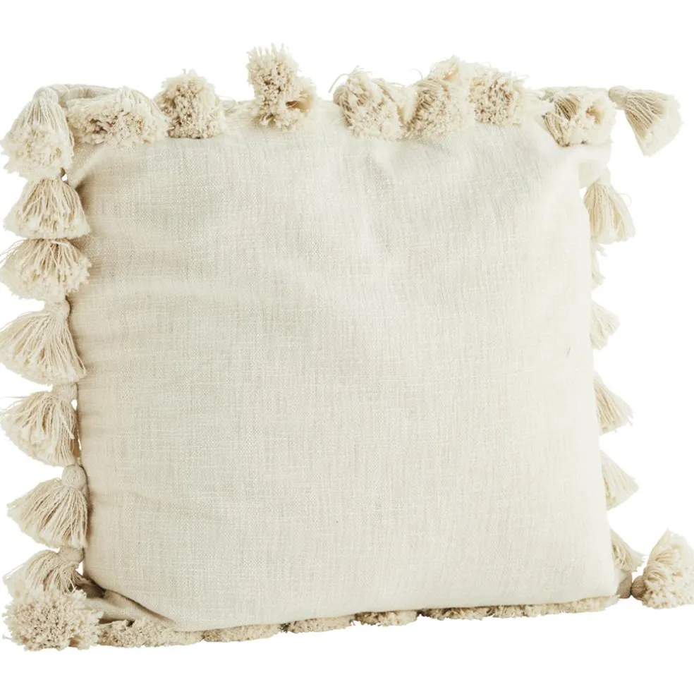 Cushion cover with tassels 60x60 cm, Off-White