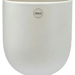 Cut Wall Pot Medium, White