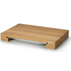 Cutting Board With One Tinplate, 39x27x6 cm