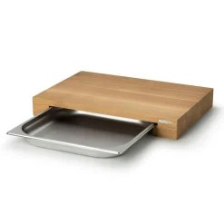 Cutting Board With One Tinplate, 39x27x6 cm
