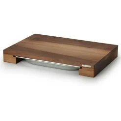 Cutting Board With One Tinplate, 39x27x6 cm