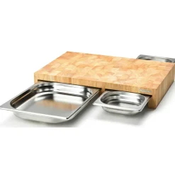 Cutting Board With Three Tinplates