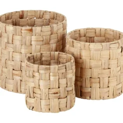 Cylinder panama Lily Baskets, 3-pack