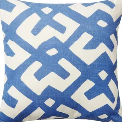 Dadra Cushion 50x50 cm, Blue / Off White
