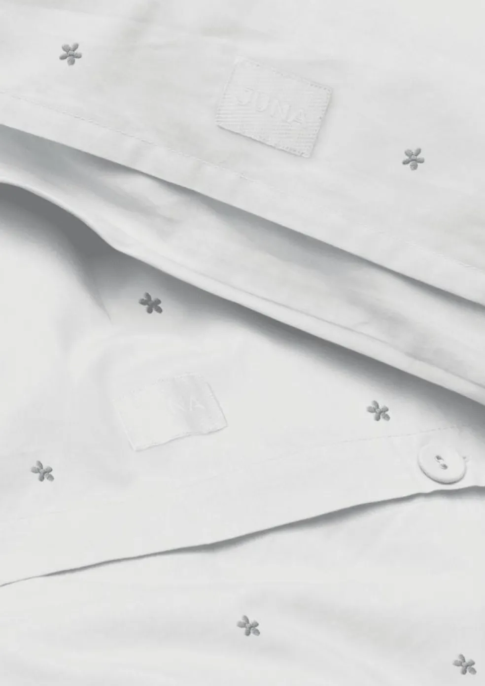 Daisy Bed Set 140x200 + 60x63 cm, White / Light Blue