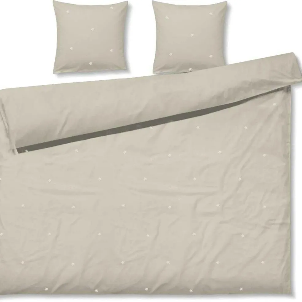 Daisy Bed Set 140x200 + 60x63 cm, White / Light Blue