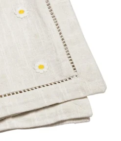 Daisy Cotton Napkin 45x45 cm, Blue