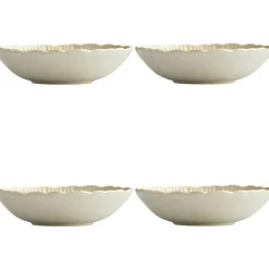 Daisy Deep Plate 22 cm 4-pack, Cream