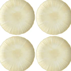 Daisy Plate 4-pack Cream, 29 cm