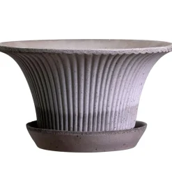 Daisy Pot With Saucer Grå Ø30 cm