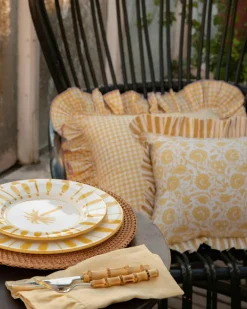 Damson Cushion Cover 30x40 cm, Yellow