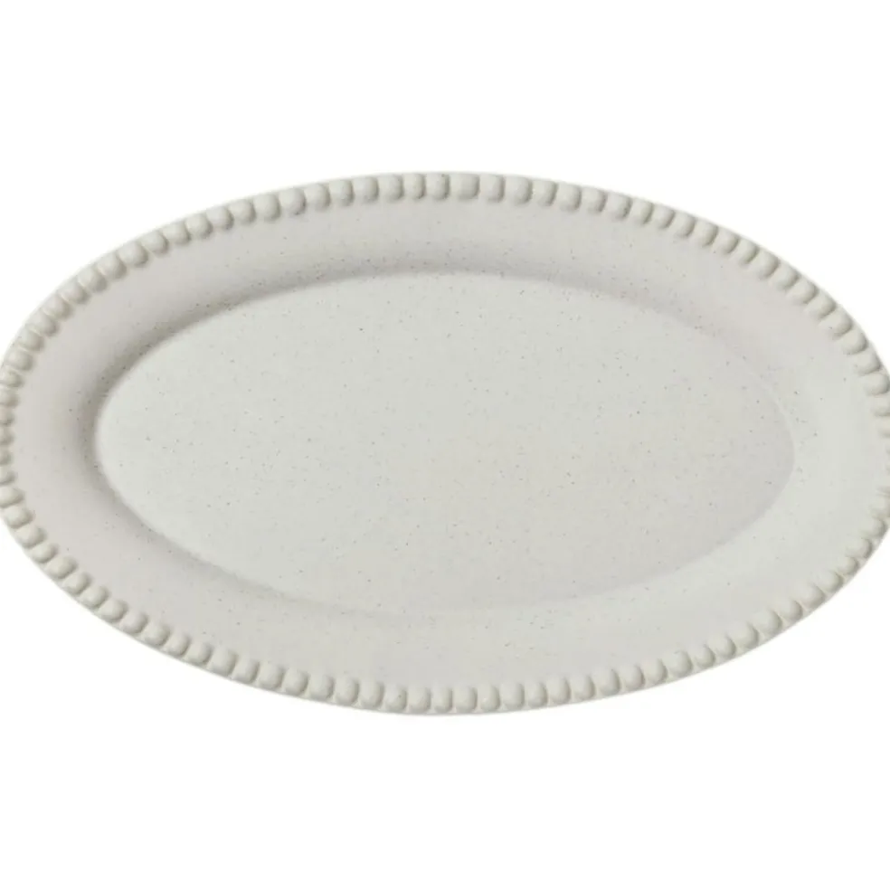 Daria Platter Oval 35 cm, Clean Grey