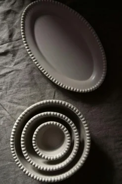 Daria Platter Oval 35 cm, Clean Grey