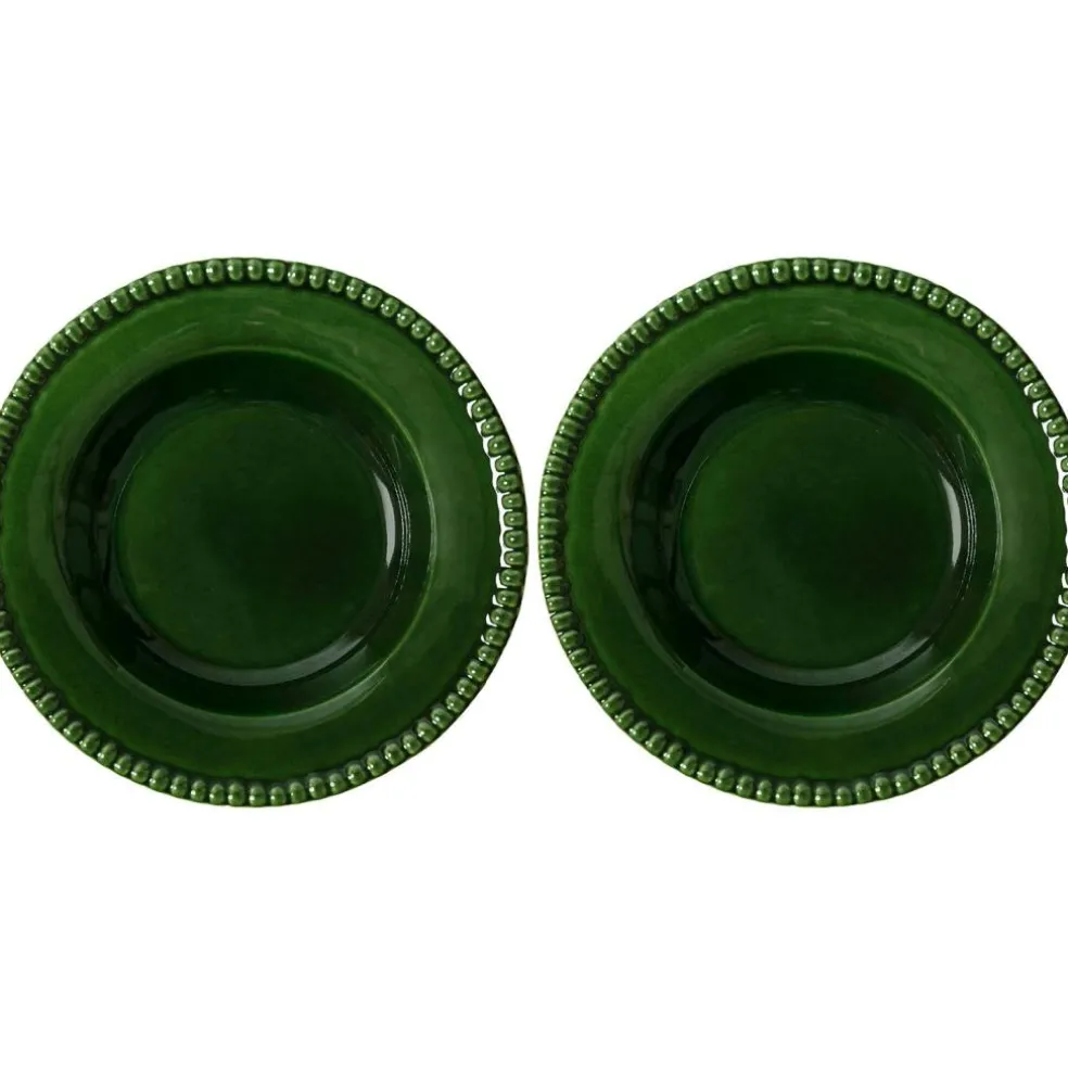 DARIA Soup Plate 26 cm 2-pack, Moss