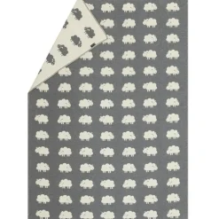 Deco Blanket 130x200 cm Sheep allover, Grey