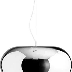 Deco Disco Pendant, Chrome
