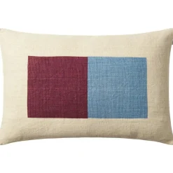 Deepak Cushion Cover 40x60 cm, Taupe / Dark Brown