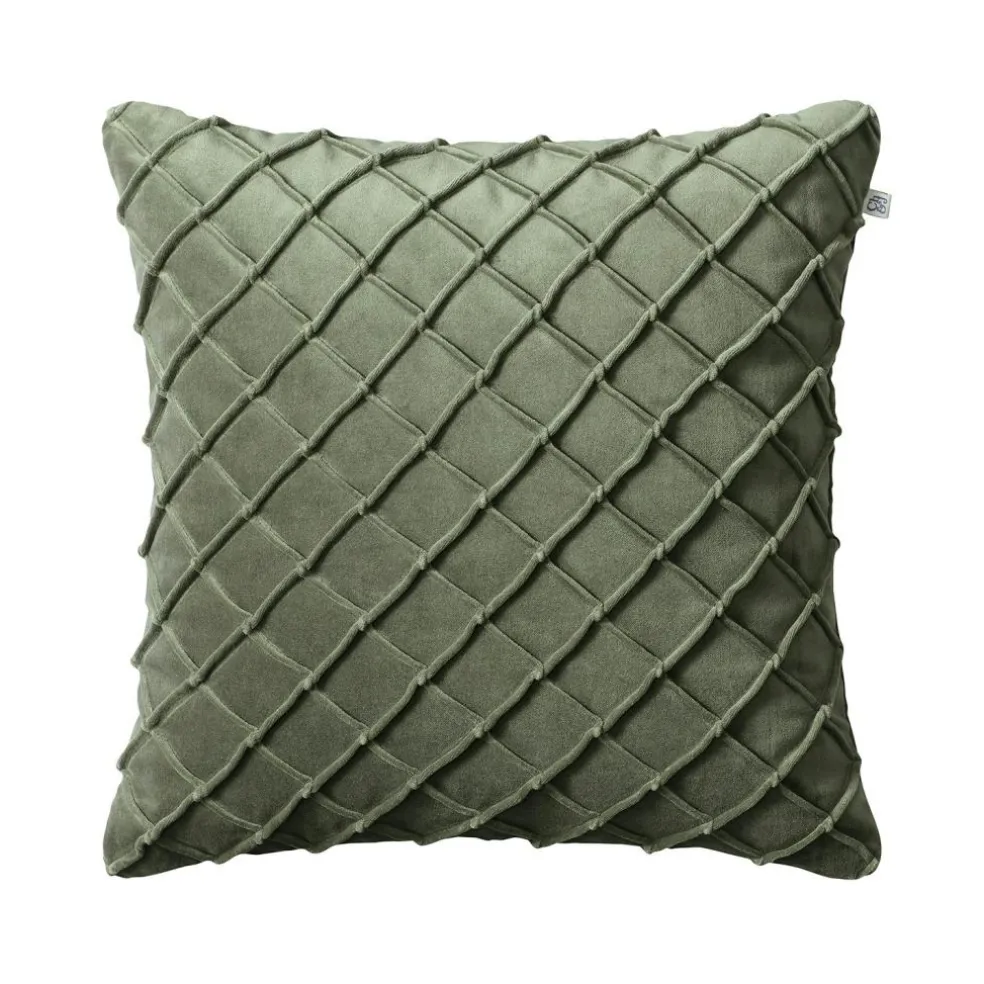 Deva Cushion Cover 50x50cm, Forest Green