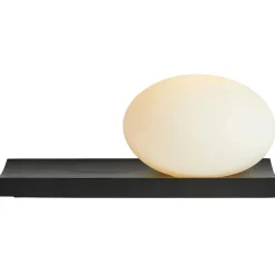 Dew Table Lamp / Wall Lamp, Black Painted Ash