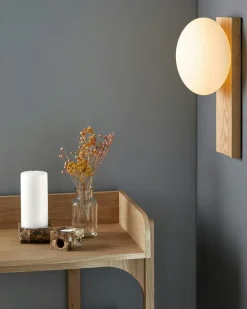 Dew Table Lamp / Wall Lamp, Black Painted Ash