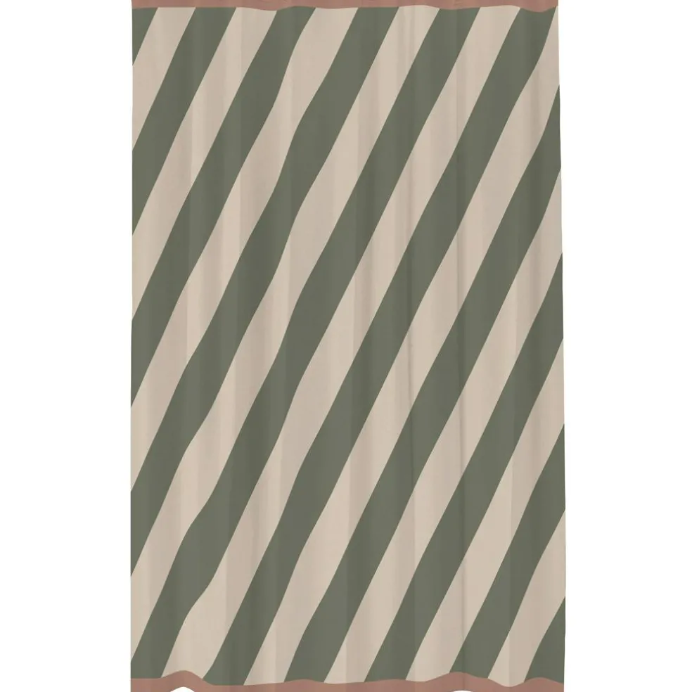 Diagonal Shower Curtain 150x200 cm, Dark Grey