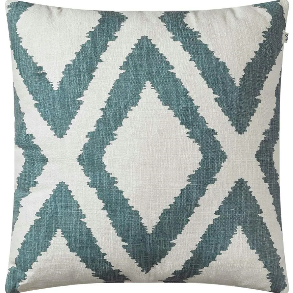 Diamond Cushion 50x50 cm, Heaven Blue / Off White