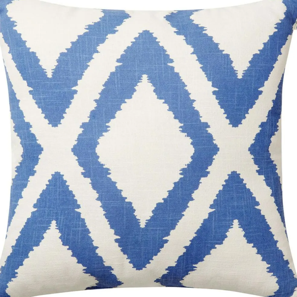Diamond Cushion 50x50 cm, Heaven Blue / Off White