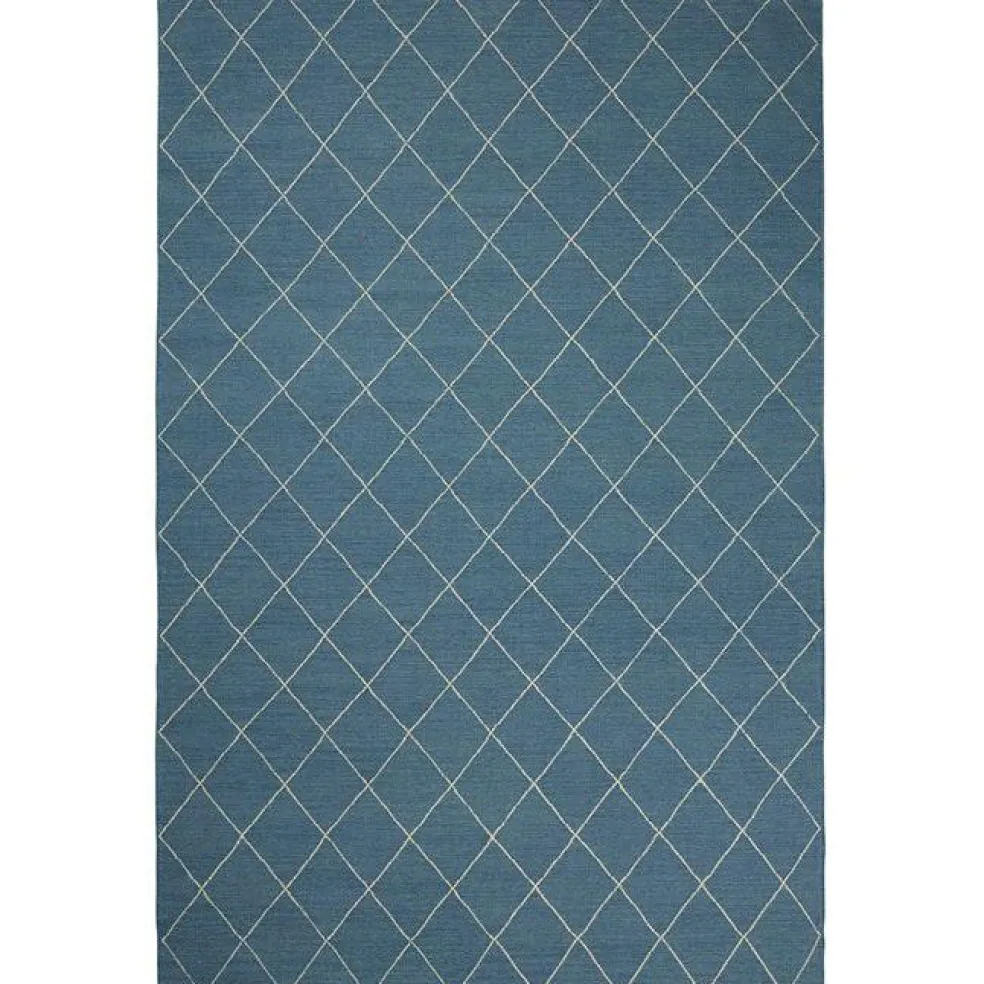 Diamond Rug 230x336 cm, Heaven Blue/Off White