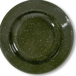 Doris Plate Enamel Ø20 cm, Green