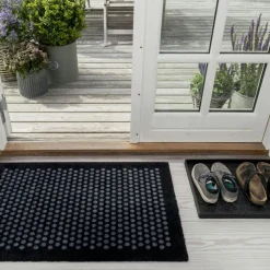 Dot Doormat 40x60cm, Black/Grey