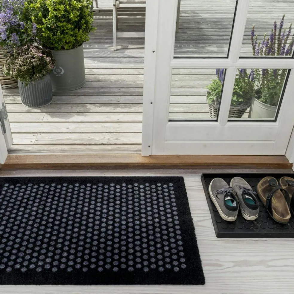 Dot Doormat 40x60cm, Black/Grey