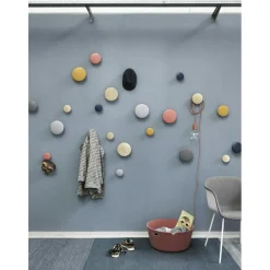 Dots Hook Wood Ø9 cm, Oak