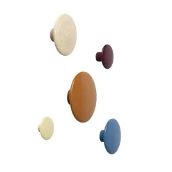 Dots Hook Wood Ø9 cm, Oak