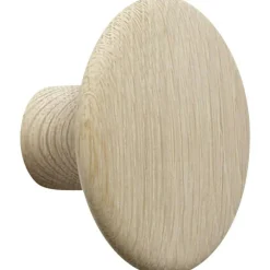 Dots Hook Wood Ø9 cm, Oak