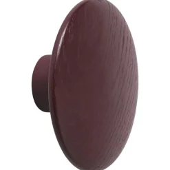 Dots Hook Wood Ø13 cm, Off-white