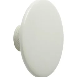 Dots Hook Wood Ø13 cm, Off-white