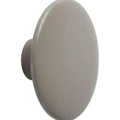 Dots Hook Wood Ø13 cm, Off-white