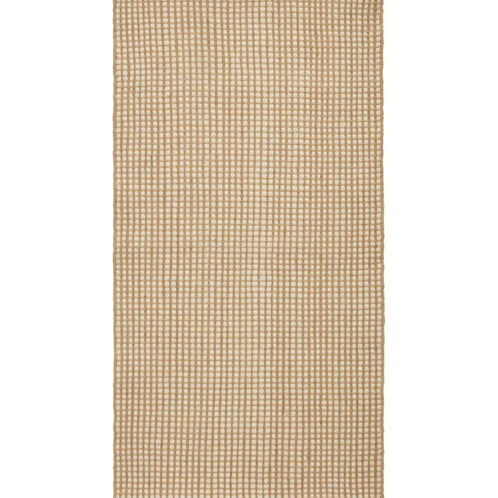 Dotted Wool Rug Natural, 75x150 cm