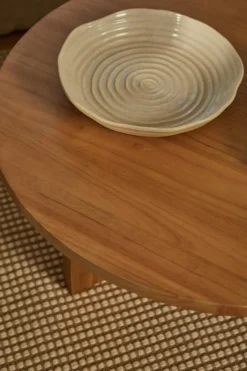 Dotted Wool Rug Natural, 75x150 cm