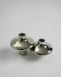 Doublet Candlestick 9,5 cm, Silver