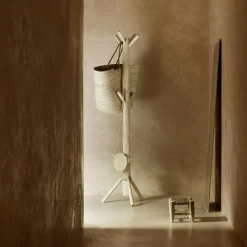 Doum Stool Eucalyptus Wood, 30 cm