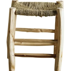 Doum Stool Eucalyptus Wood, 30 cm