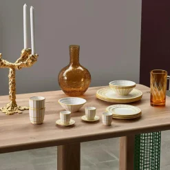 Drip Candle Holder 4 Arms, Gold