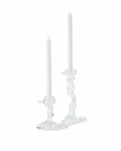 Drip Candle Holder Clear, S / 14 cm