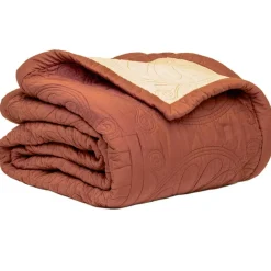 Durham Dusk Bedspread 180x260 cm, Yellow/Rust